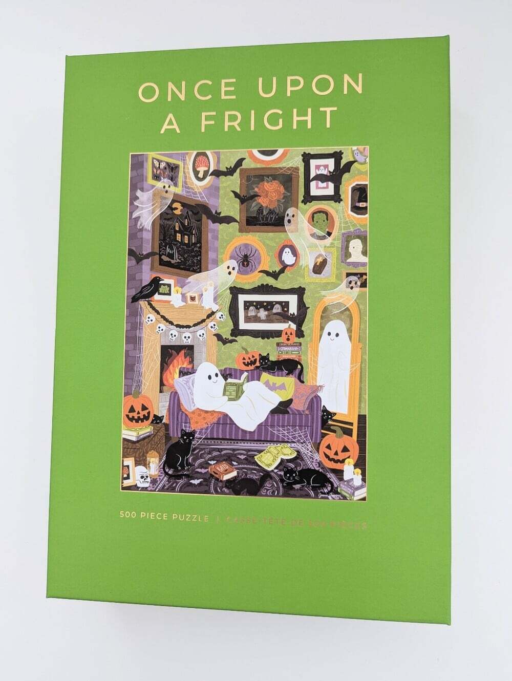 NEW IN BOX Hobbry "Once Upon a Fright" 500-Piece Halloween Puzzle